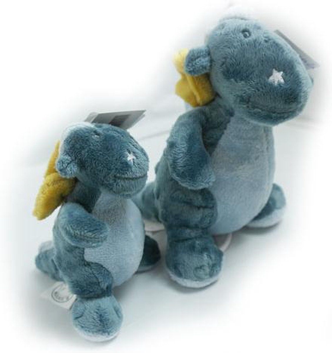 Knuffel Noukies draak blauw 13 cm